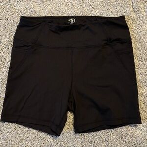 All in Motion Womens Active Bike Shorts Blacm Size M 8-10